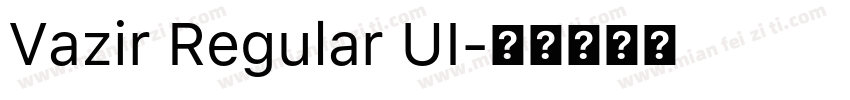 Vazir Regular UI字体转换